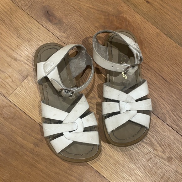 Saltwater white leather sandals 11 - Picture 2 of 3